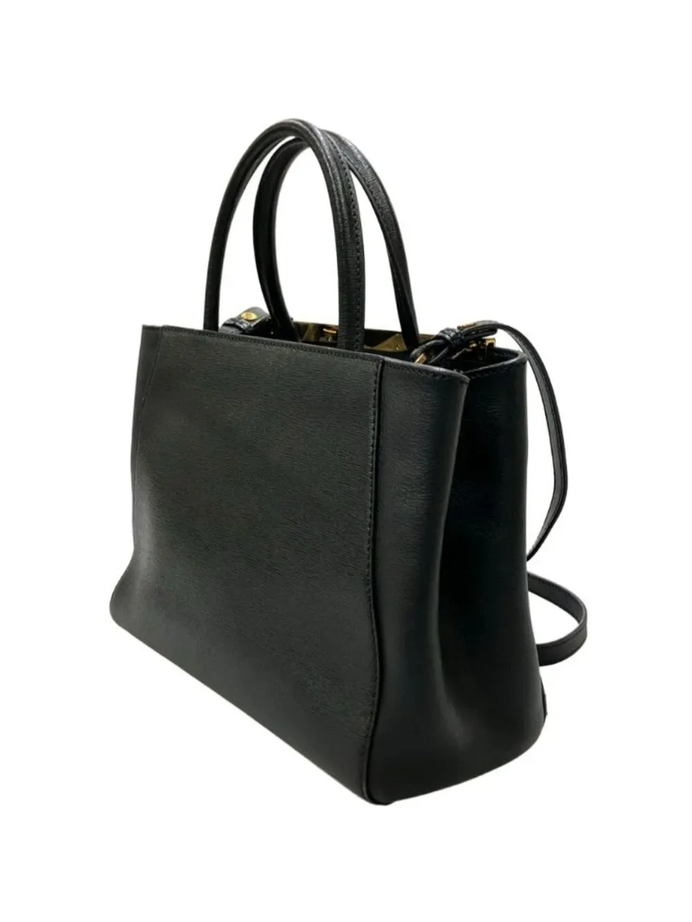 Fendi 2-Way Shoulder Bag Crossbody Leather